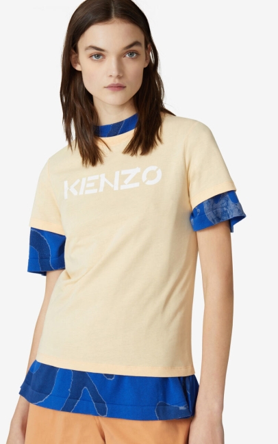Kenzo Women Kenzo Logo T-shirt Peach